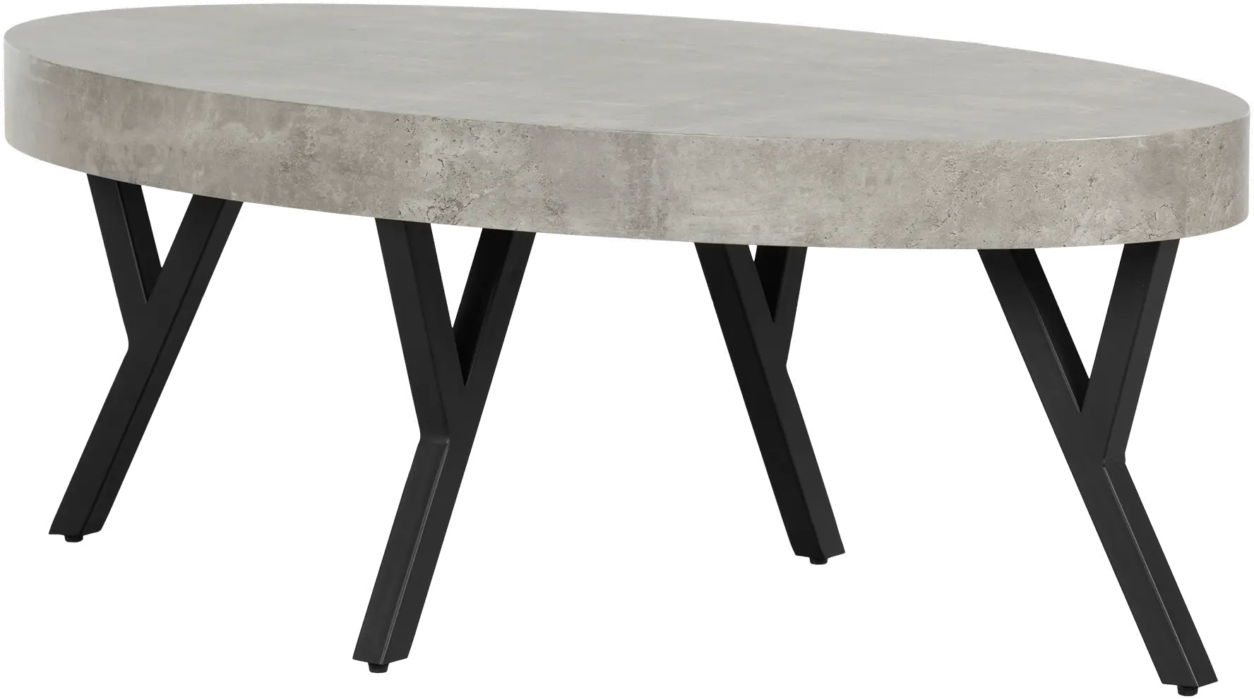 City Life Concrete and Black Coffee Table - South Shore