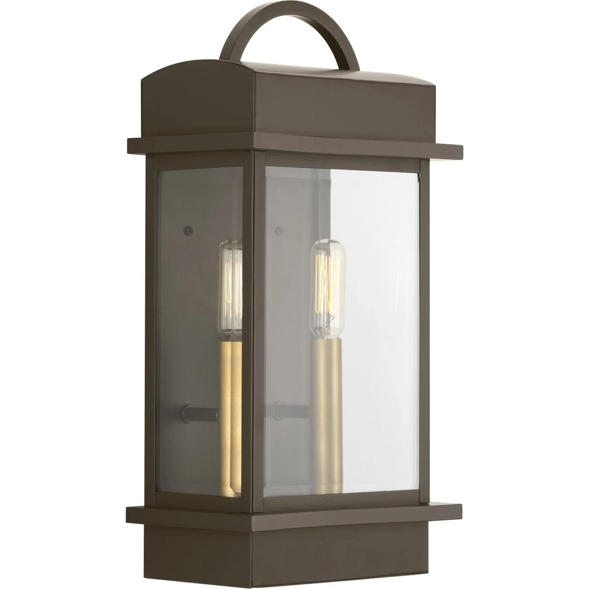 Progress Lighting Santee Two-light Aluminum Small Wall Lantern Shopping - The Best Deals on Outdoor Wall Lanterns | 21075986