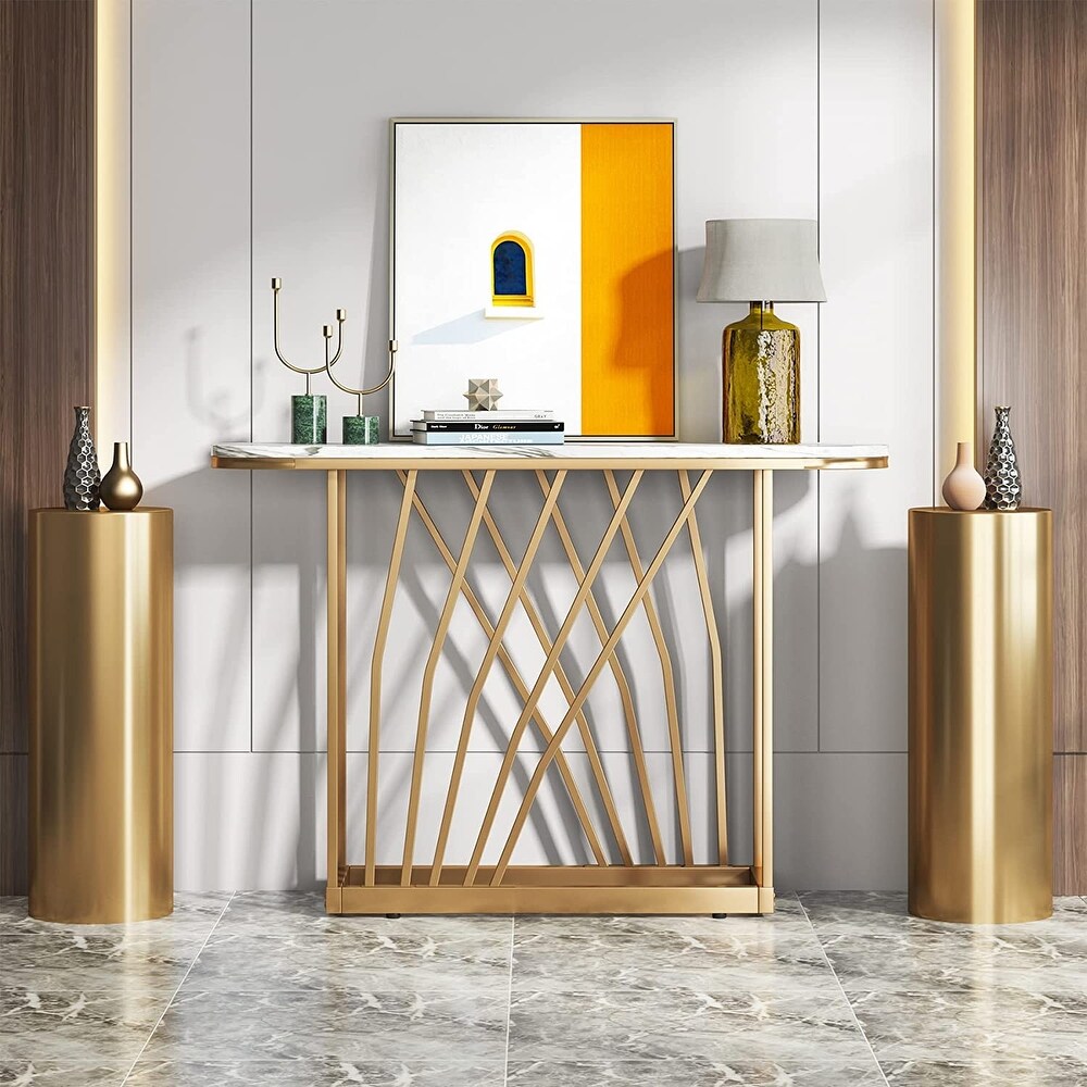 Gold Console Table  43\