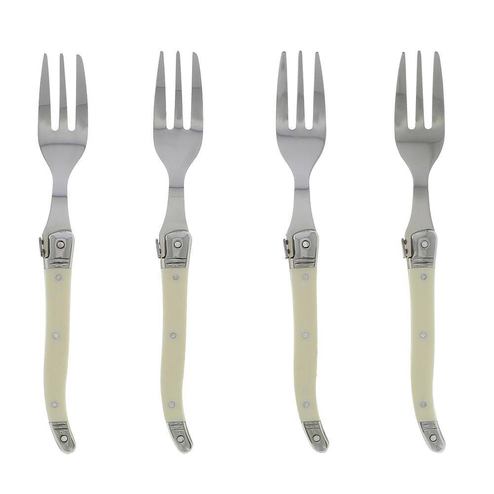 French Home Laguiole Faux Ivory Cake Forks (Set of 4) LG091