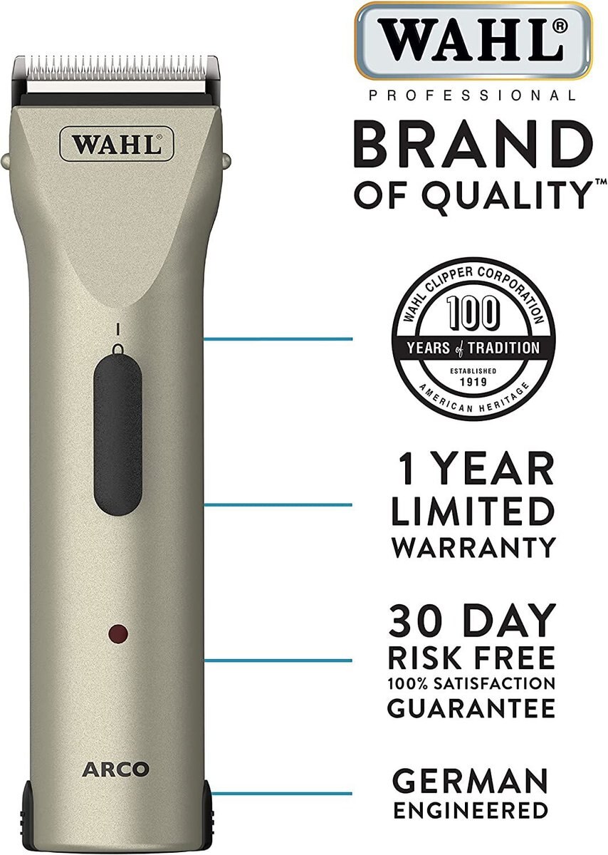 Wahl Arco Cordless Horse Clipper， Champagne