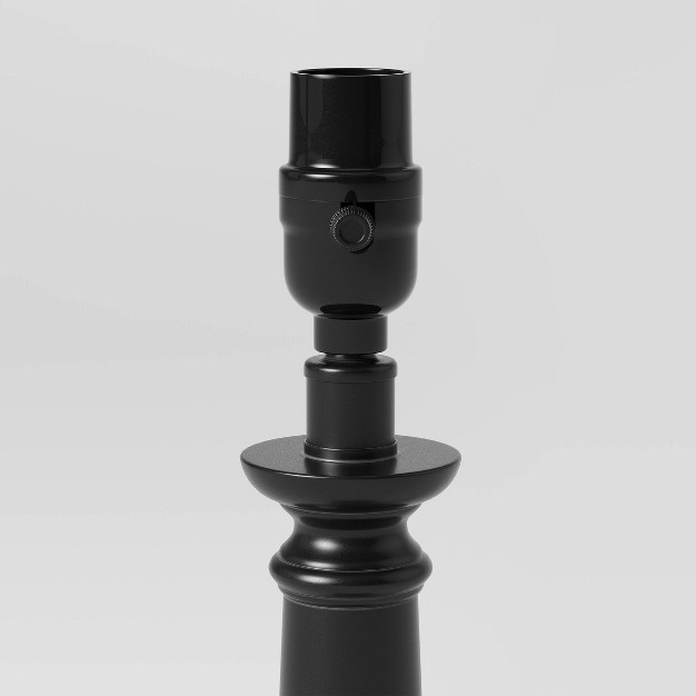 Column Small Lamp Base Black