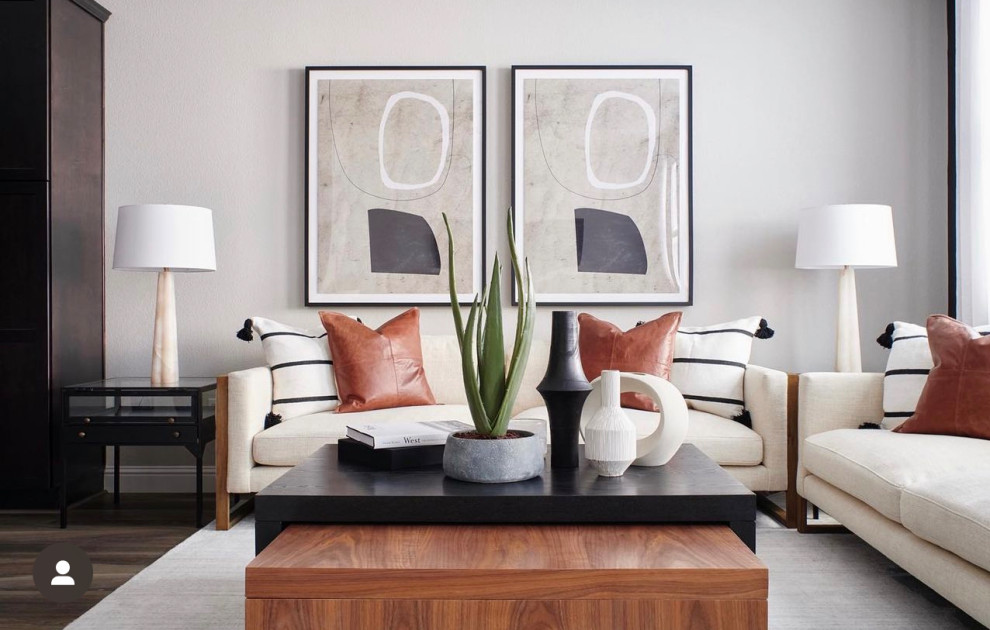 Evelyn Cocktail Table  Light Walnut +  Ebony Oak   Transitional   Coffee Tables   by Mandalay Home Furnishings  Inc.  Houzz