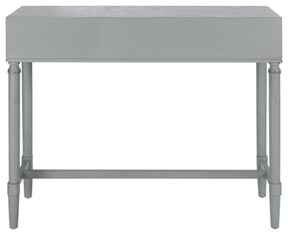 Berri 2 Drawer Console Table Distressed Grey   Traditional   Console Tables   by AED Luxury Home Decor  Houzz