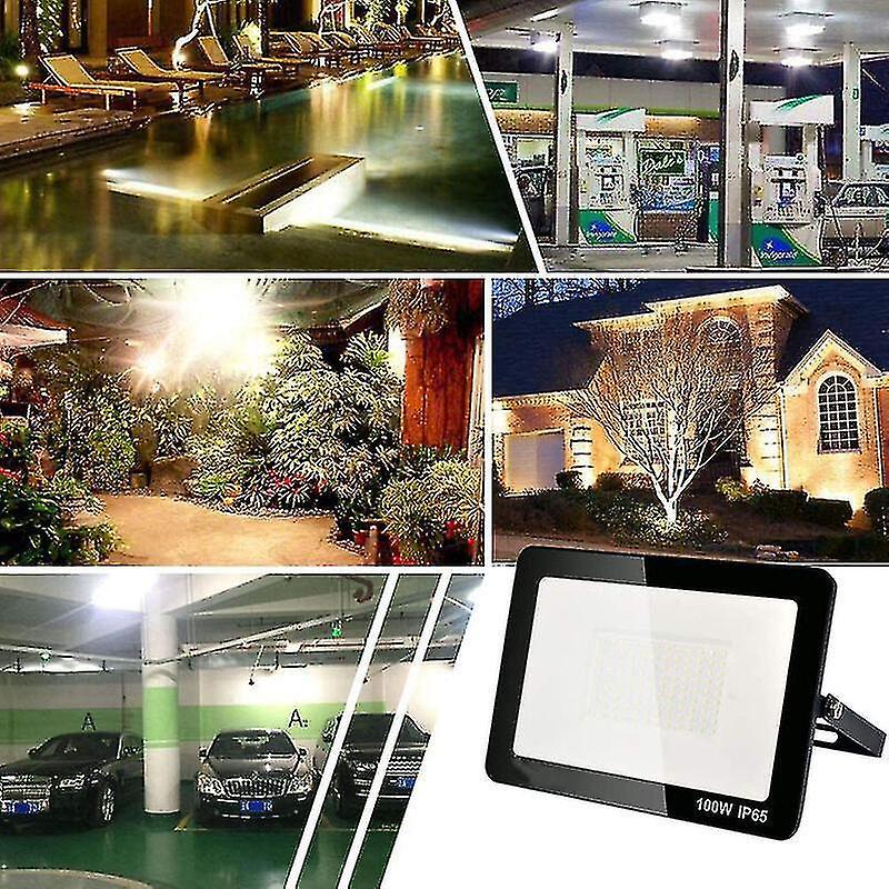 2023-100w Outdoor Led Flood Light 10000lm Ip65 Waterproof  Outdoor Led Spotlight Cold