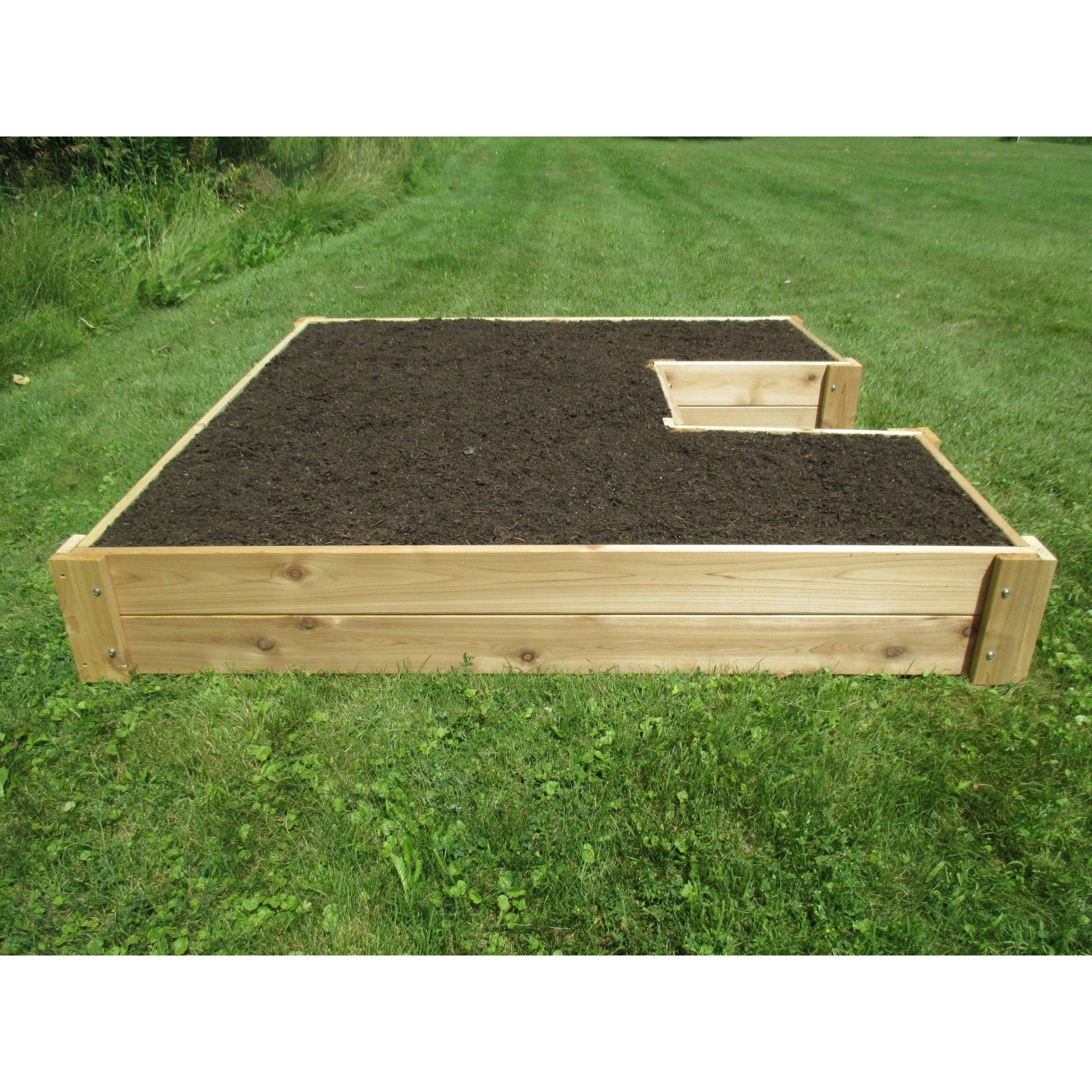 Smart Carts UShaped72 74 x 74 in. U-Shaped Cedar Raised Bed by Infinite Cedar