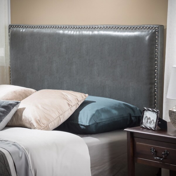 Hilton Adjustable King/ California King Bonded Leather King Headboard by Christopher Knight Home - - 9419802