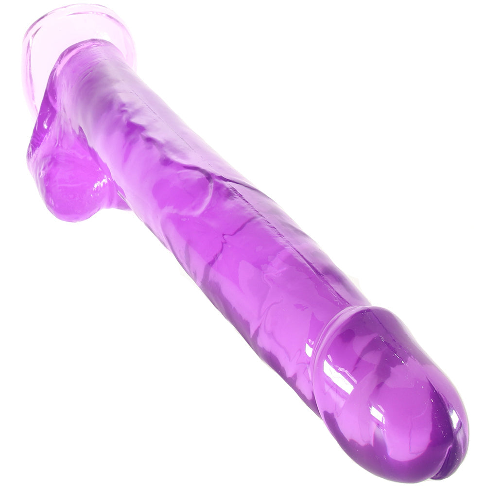 Size Queen 12 Inch Jelly Dildo in Purple