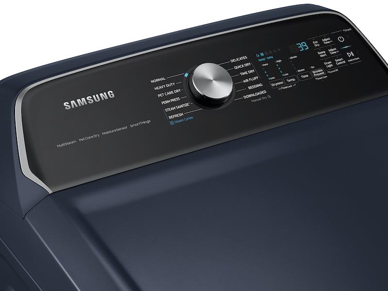 Samsung DVE54CG7150D 7.4 Cu. Ft. Smart Electric Dryer With Pet Care Dry And Steam Sanitize+ In Brushed Navy