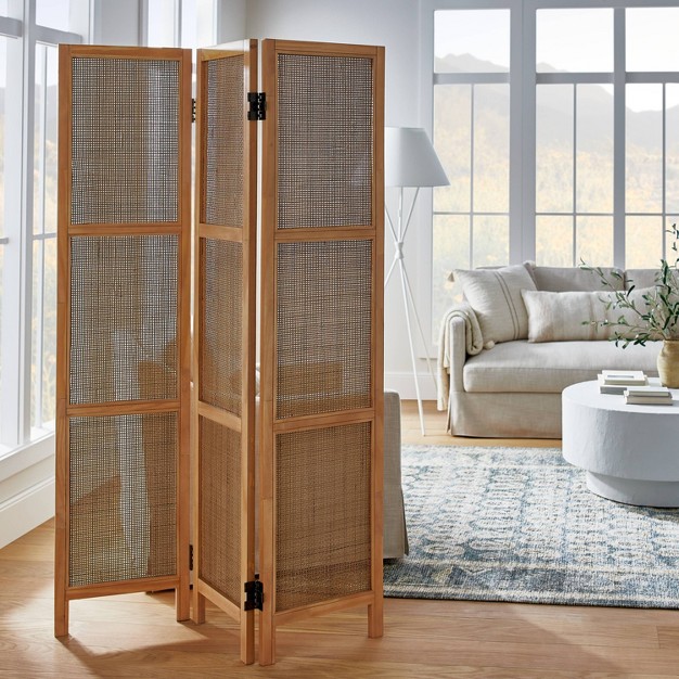 Lomita Rattan Room Divider Natural Designed With Studio Mcgee