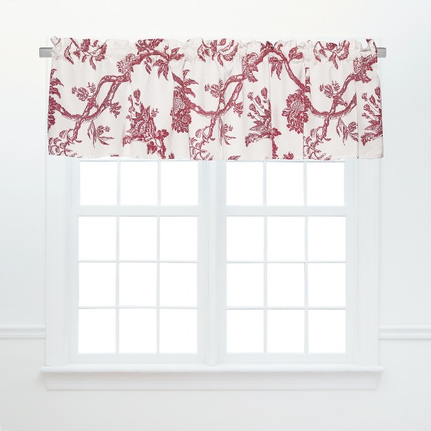 C amp f Home Arcadia Red Valance Collection