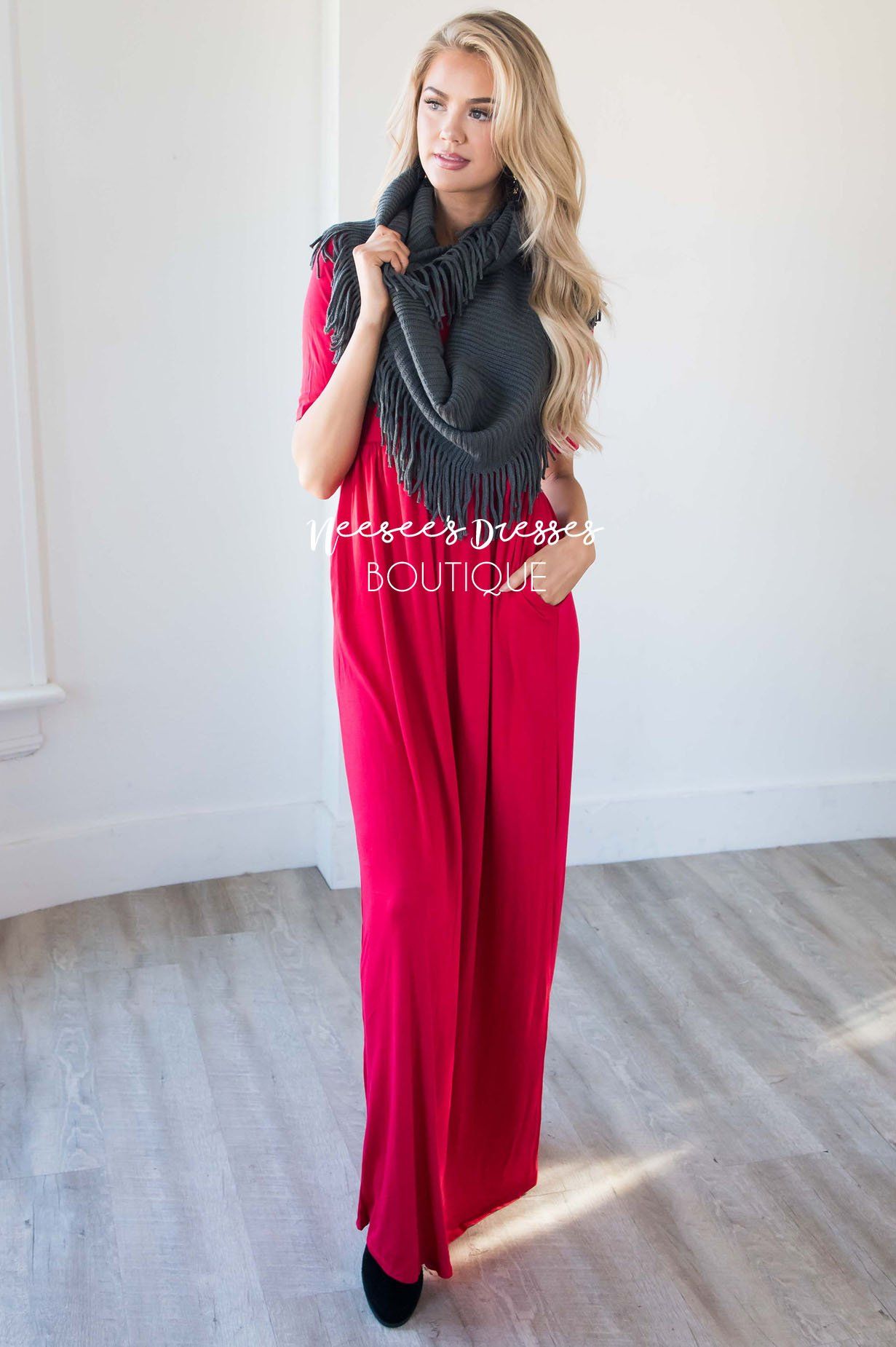 The Ritchie 3/4 Length Sleeve Maxi Dress