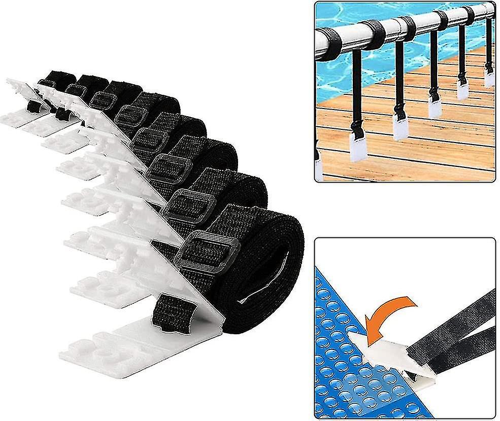 Fixing Kit For Solar Cover Reel For Swimming Pool   8 Straps