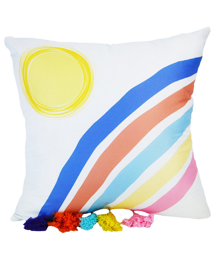 Donna Sharp Smoothie Rainbow Decorative Pillow， 18