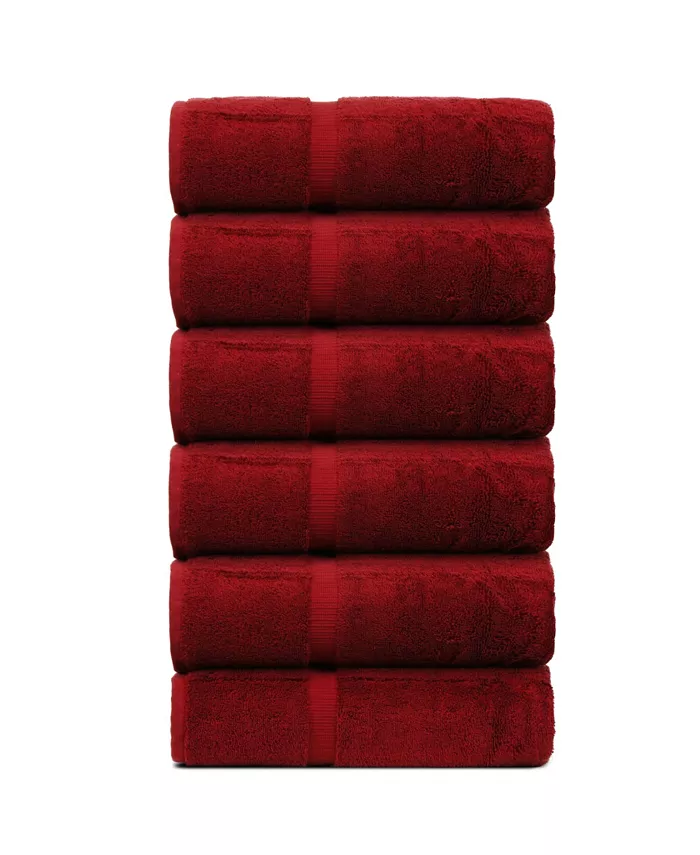 BC Bare Cotton Luxury Hotel Spa Towel Turkish Cotton Hand Towels Set of 6