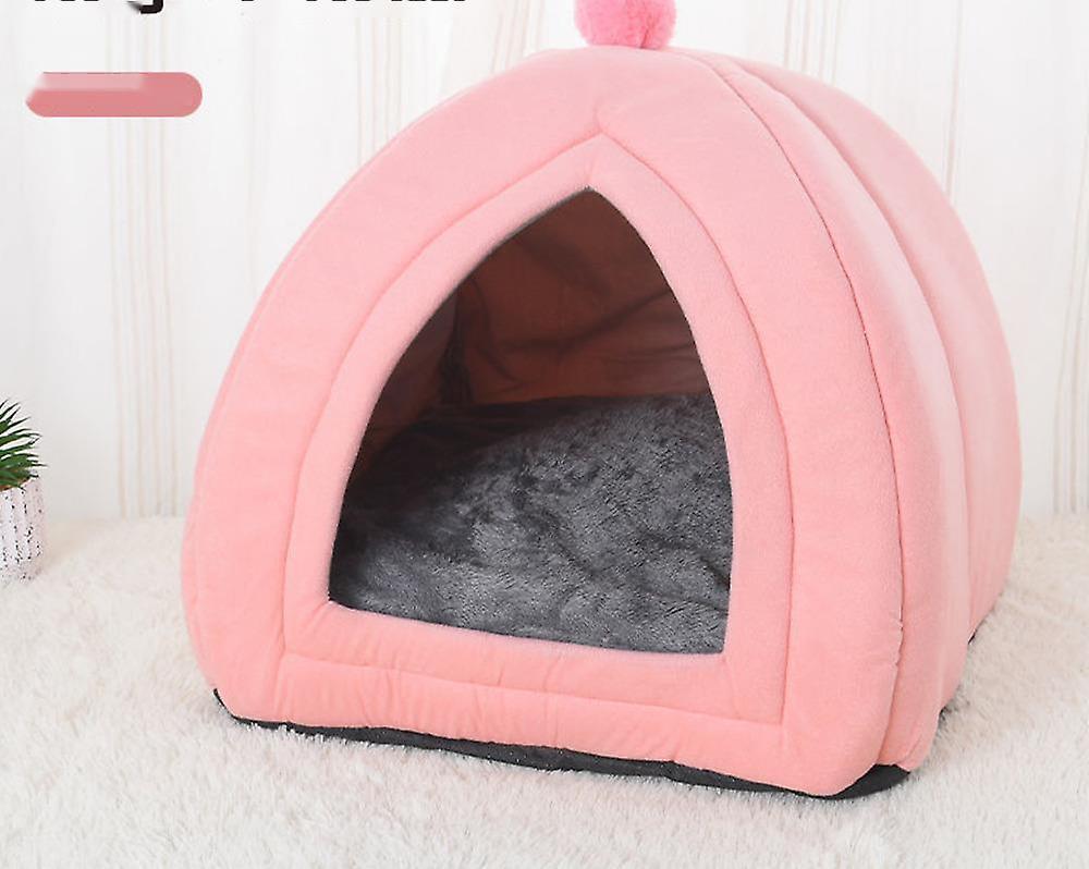 Warm Winter Cat And Dog Kennels， Semi Enclosed， Detachable And Washable Sleeping Pads， Large， Small， And Medium-sized Pet Nests， Universal Cat Product