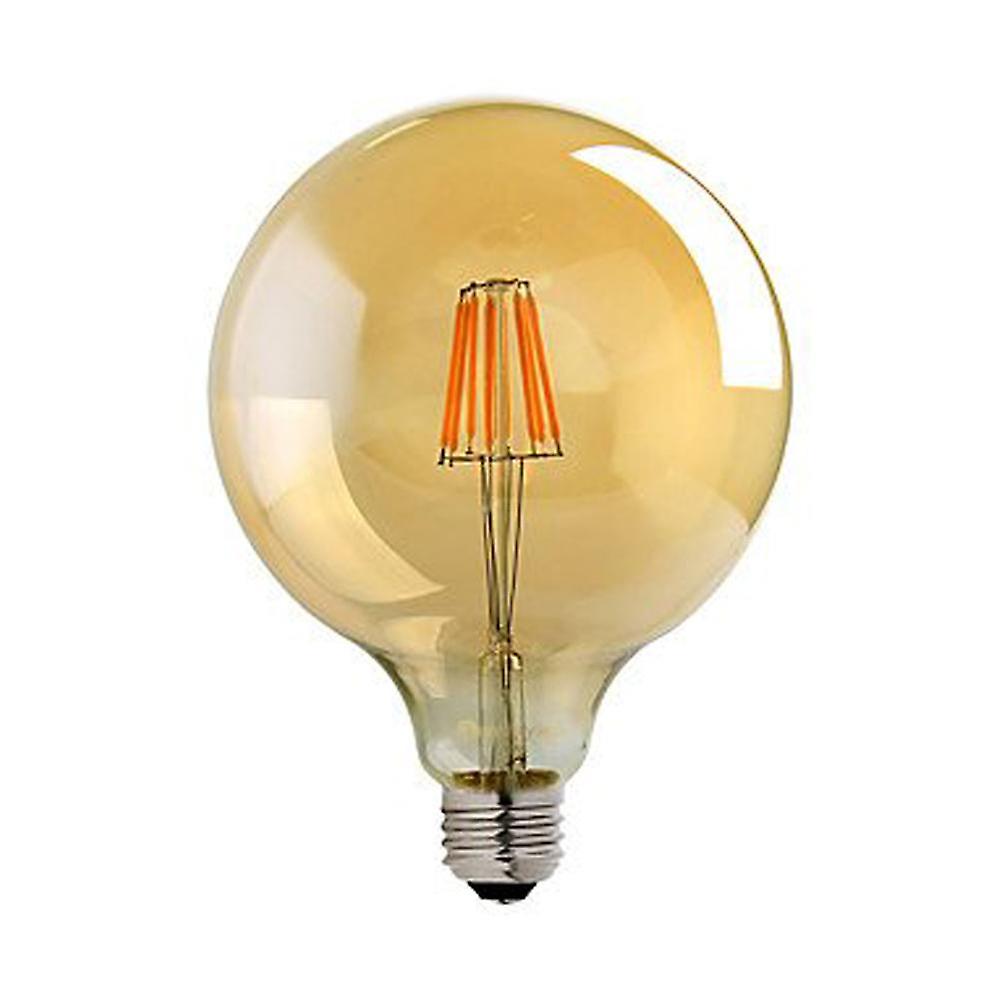 G125 e26 8w globe vintage led retro light bulb pack 3