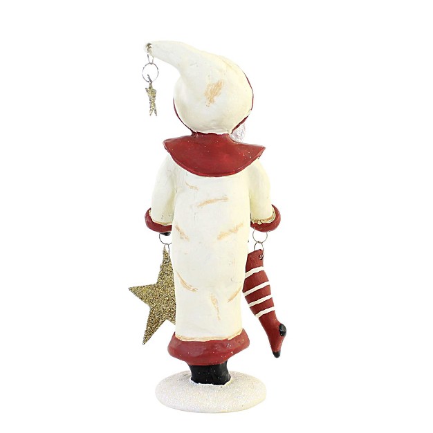 Dee Foust harvey Star Stocking Santa One Figurine 8 5 Inches Christmas Santa Stocking 81079 Polyresin Red