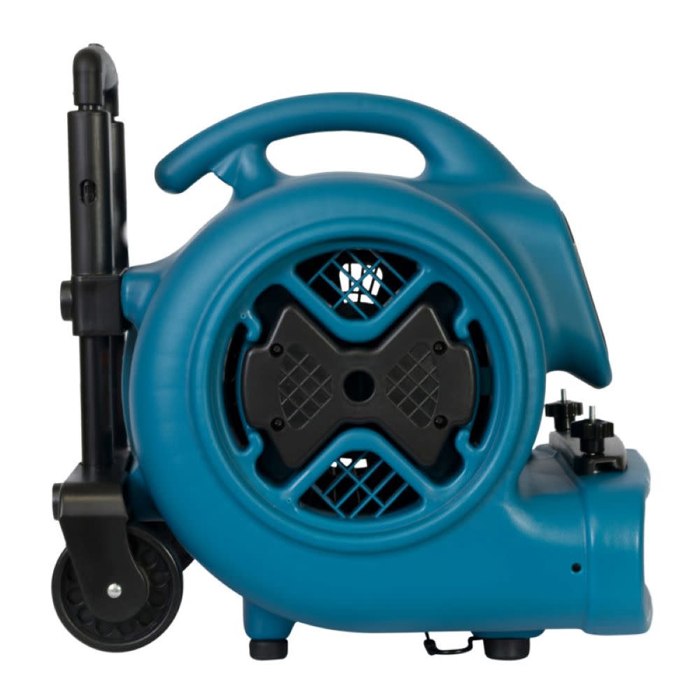 XPower 1/2 HP Air Mover with Telescopic Handle and Wheels and Carpet Clamp ;