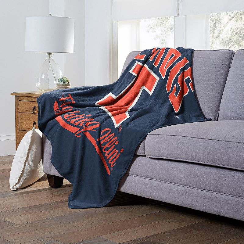 The Northwest Illinois Fighting Illini Alumni Silk-Touch Throw Blanket