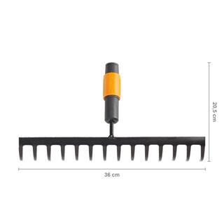 Fiskars 14 in. QuikFit Garden Rake Interchangeable Head Attachment 330380-1001