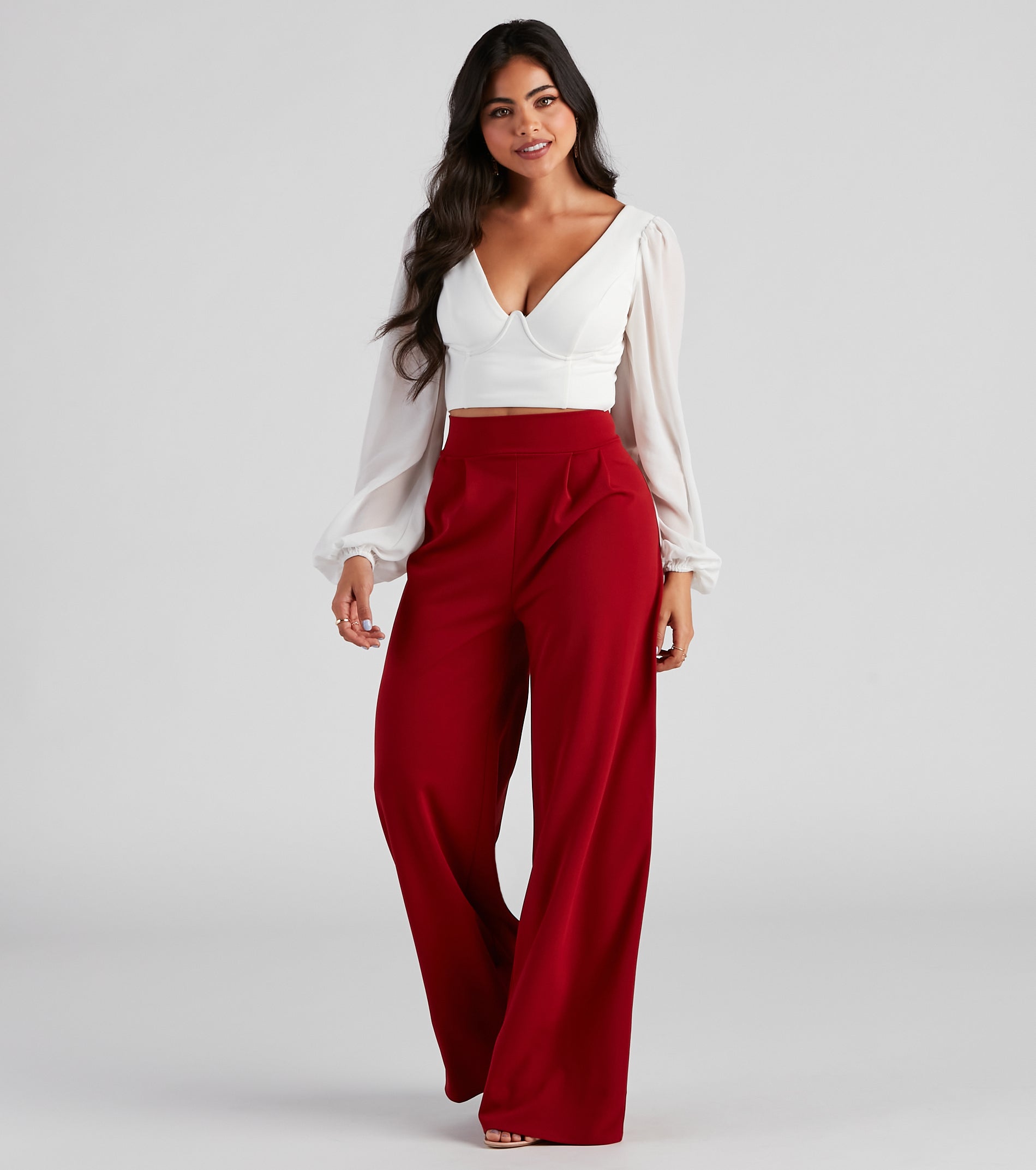 Chic Professional Wide-Leg Pants