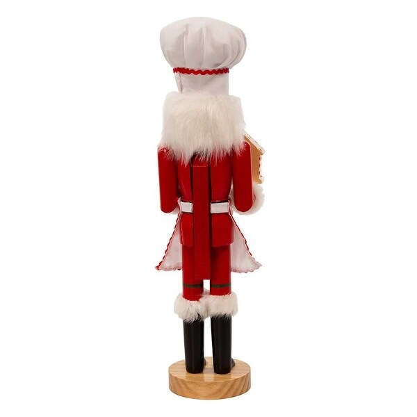 Kurt Adler 15Inch Wooden African American Chef Nutcracker