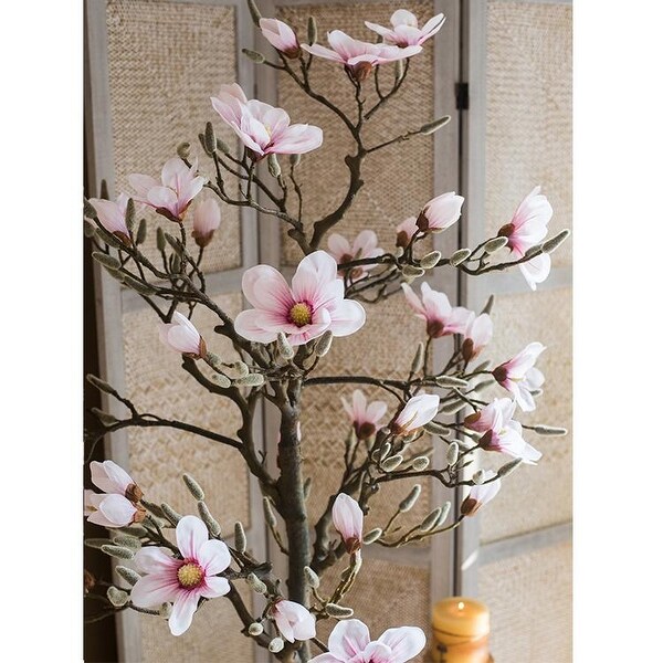 RusticReach Artificial Pink Magnolia Tree