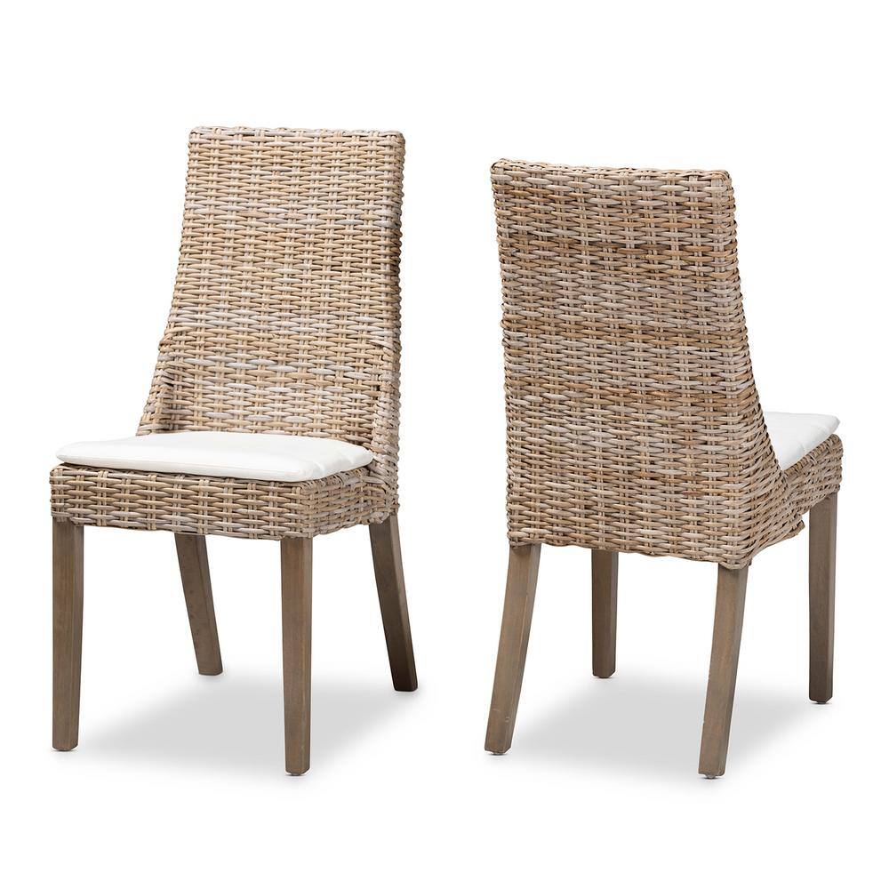 bali  pari Toby White and Greywashed Rattan Dining Chair 209-2P-12795-HD