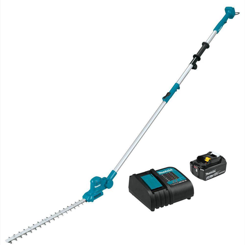 Makita 18V LXT Lithium-Ion Cordless 18 in. Telescoping Articulating Pole Hedge Trimmer Kit 4.0Ah XNU05SM1