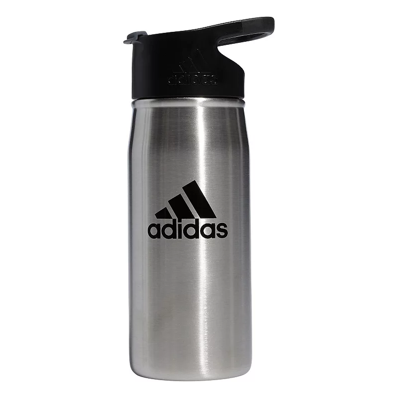 adidas 16-oz. Steel Flip Metal Water Bottle