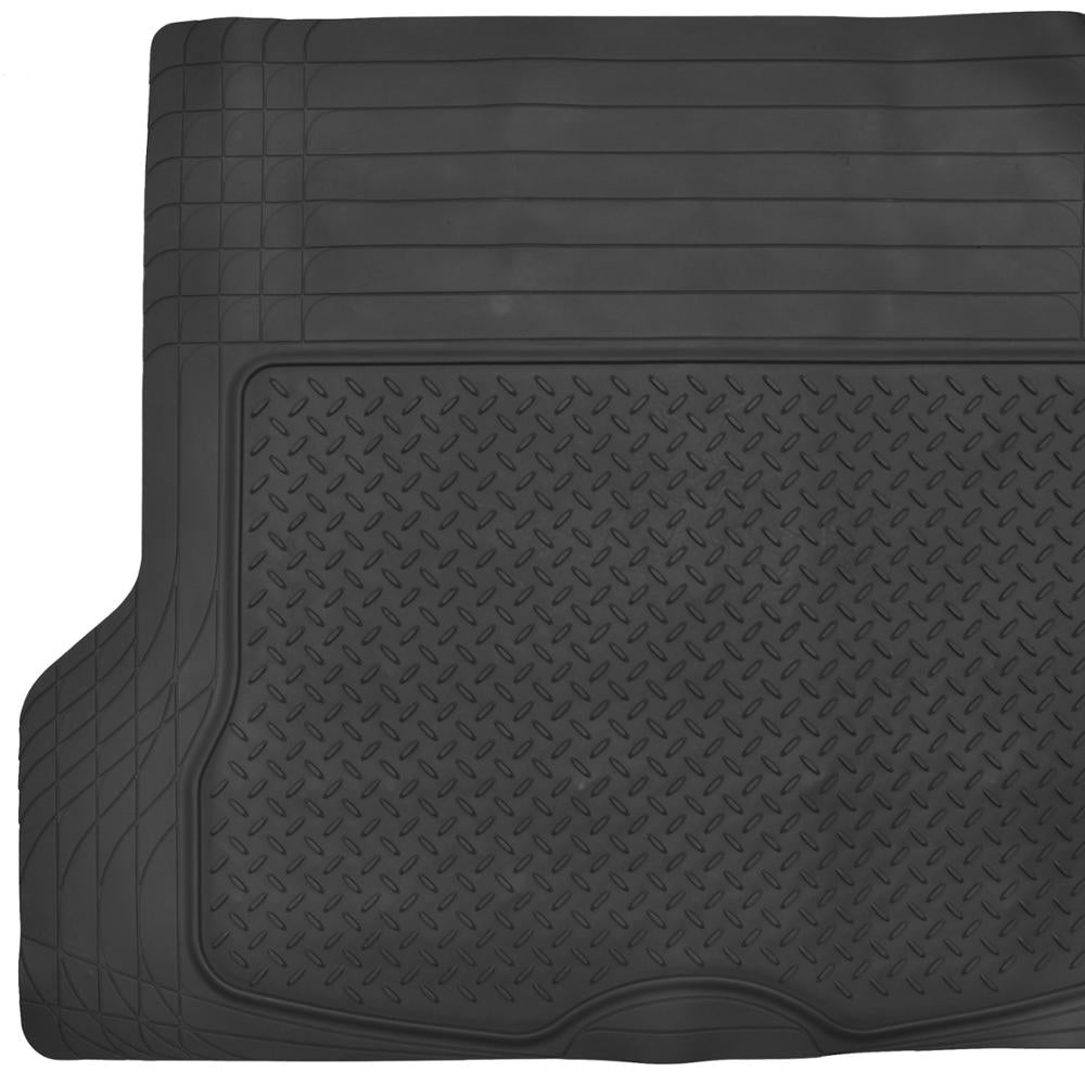 BDK Super Duty Rubber Floor Mats for Car SUV and Van with Cargo Mat， All Weather， Heavy Duty， 3 Colors