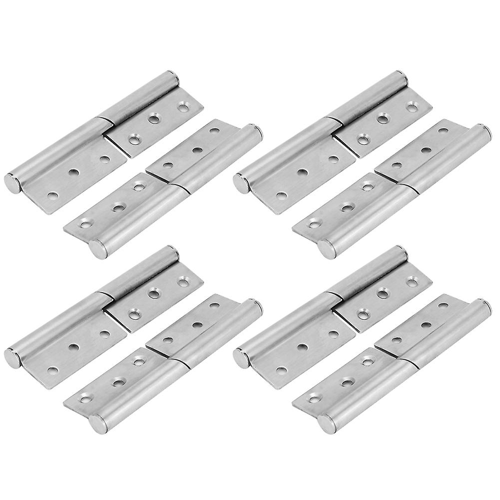 8 Set Hinges Stainless Steel Lift Off Hinge Detachable Door Hinge Home Hardware Accessory