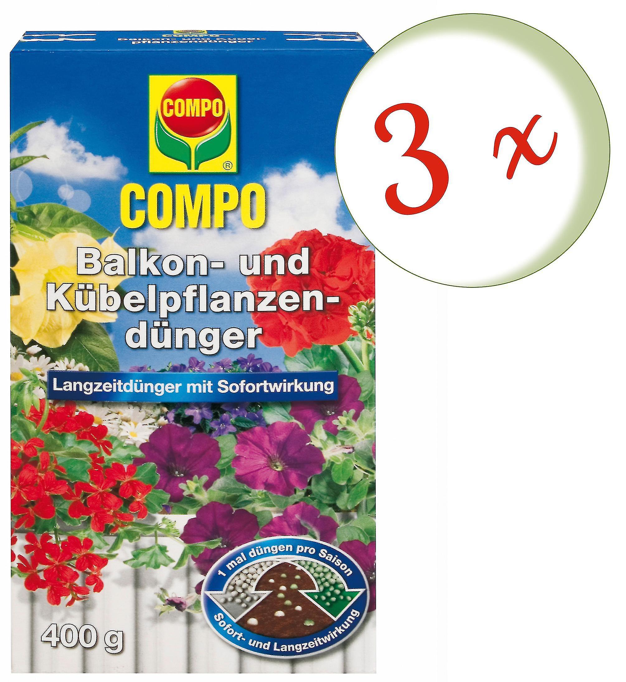 3 x COMPO Balkon- und K??belpflanzend??nger， 400 g