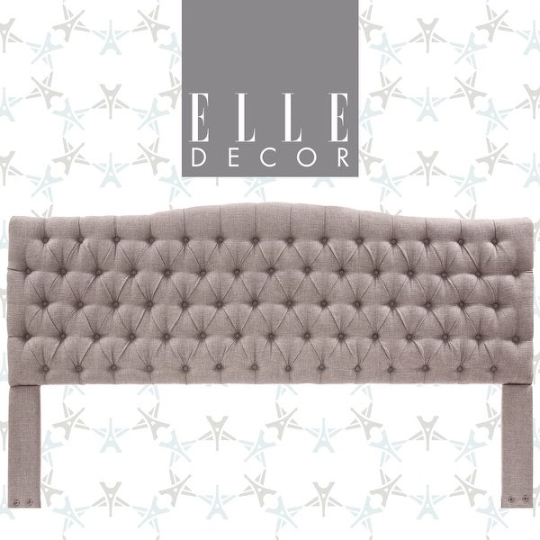 Elle Decor Celeste Tufted Headboard - - 22815264