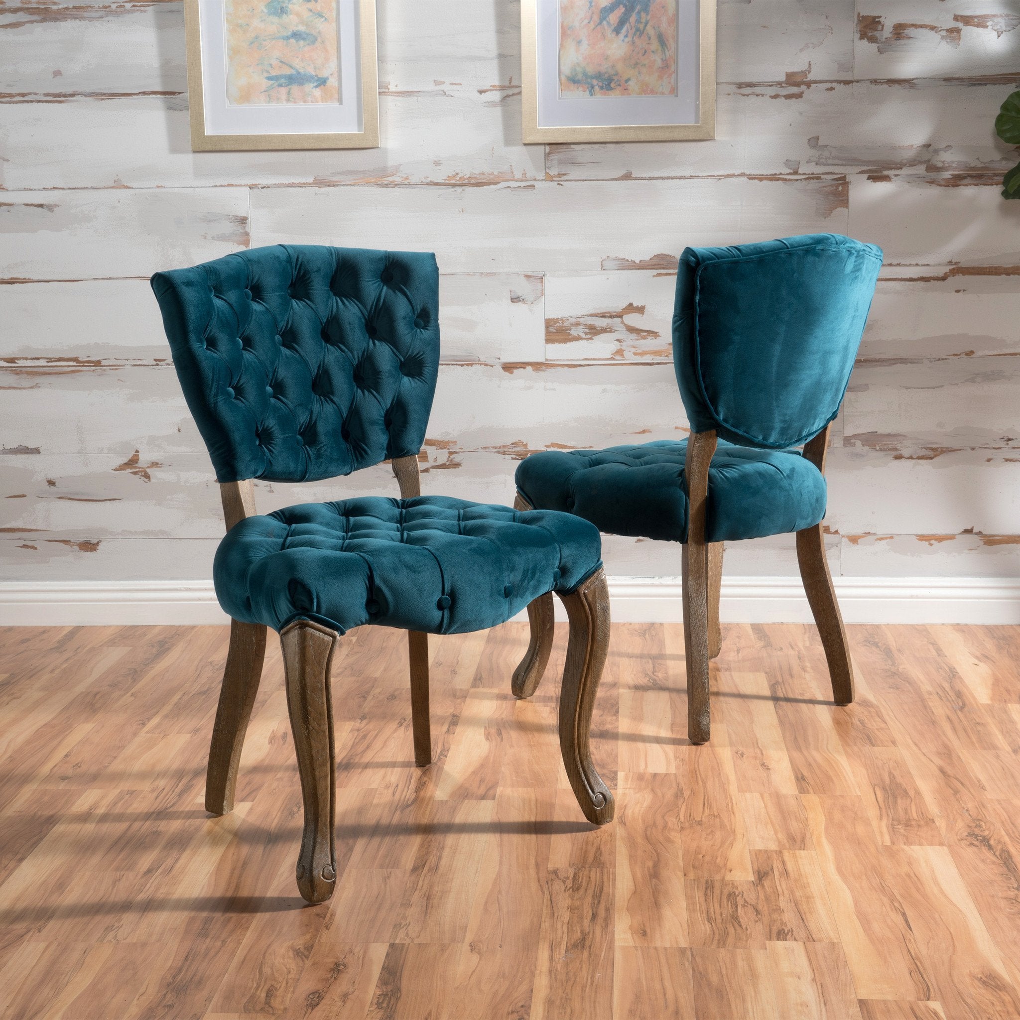 Duke Tufted Velvet Dining Chair (set of 2)