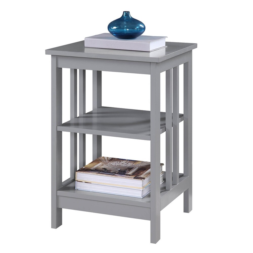 Convenience Concepts Mission End Table with Shelves