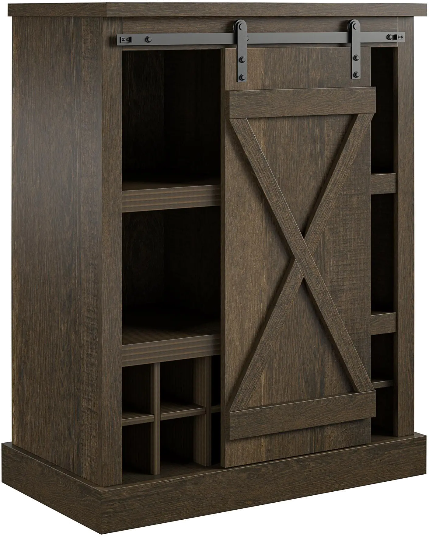 Knox County Dark Brown Bar Cabinet