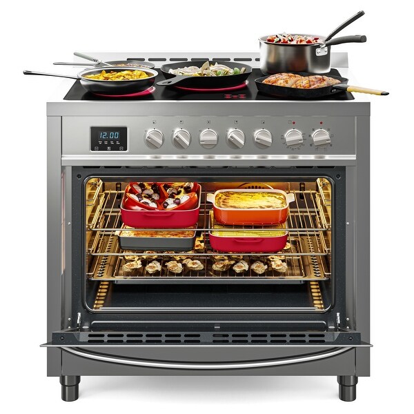 36 in. Professional Electric range Stainless Steel with Legs， 4.3 cu. ft.