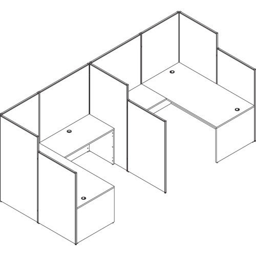 Lorell Straight Panel Connectors (90259)