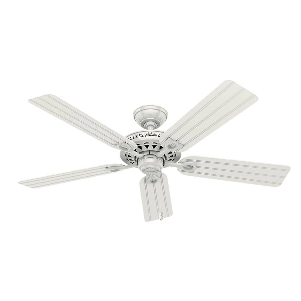 Hunter Beachcomber 52 in Indoor White Ceiling Fan with Light Kit