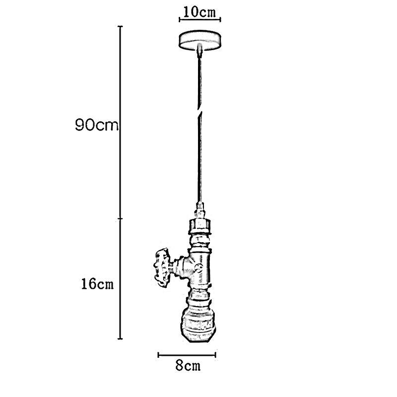 Vintage industrial pipe tap pendent lights~1162