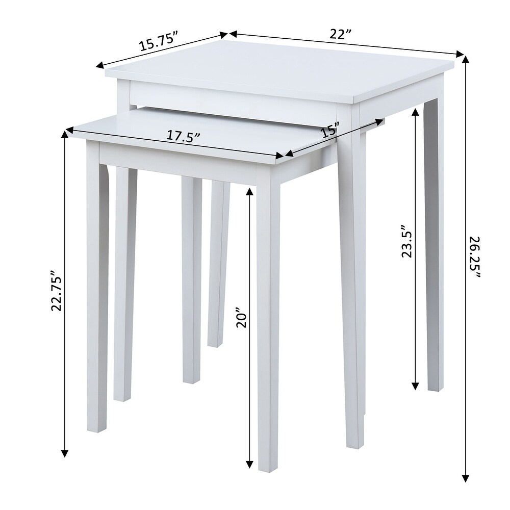 Convenience Concepts American Heritage Nesting End Tables