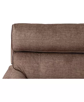 Furniture Hutchenson 2-Pc. Fabric Sectional with 2 Power Headrests