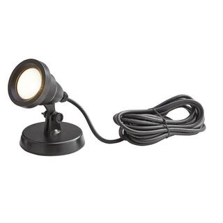 Hampton Bay 1-Light Integrated LED Black Low Voltage Pond Light 5R1623-BK