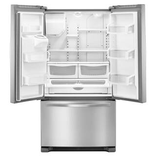 Whirlpool 25 cu. ft. French Door Refrigerator in Fingerprint-Resistant Stainless Steel WRF555SDFZ