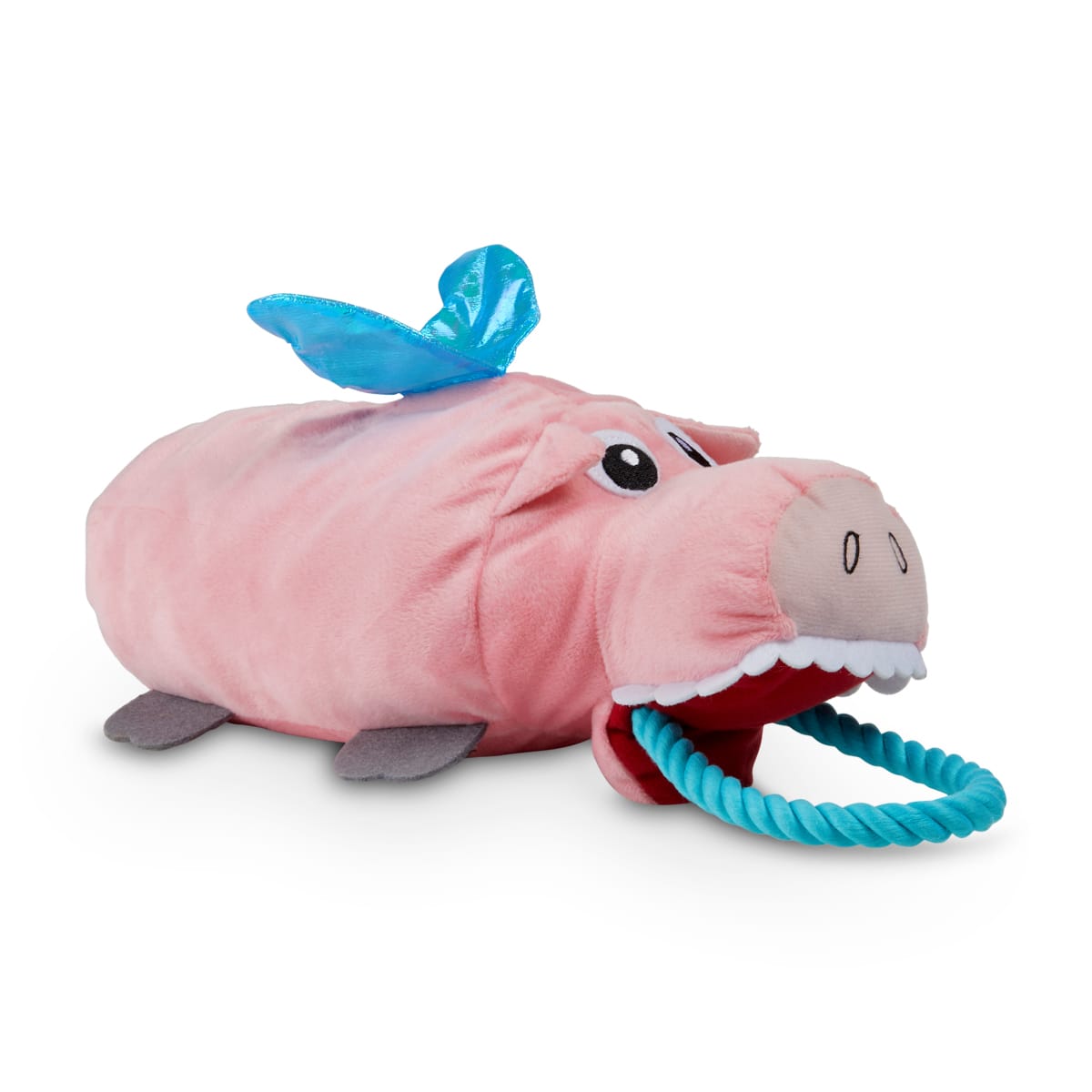 Leaps  Bounds Piglet in the Sky Plush  Rope Dog Toy， Medium