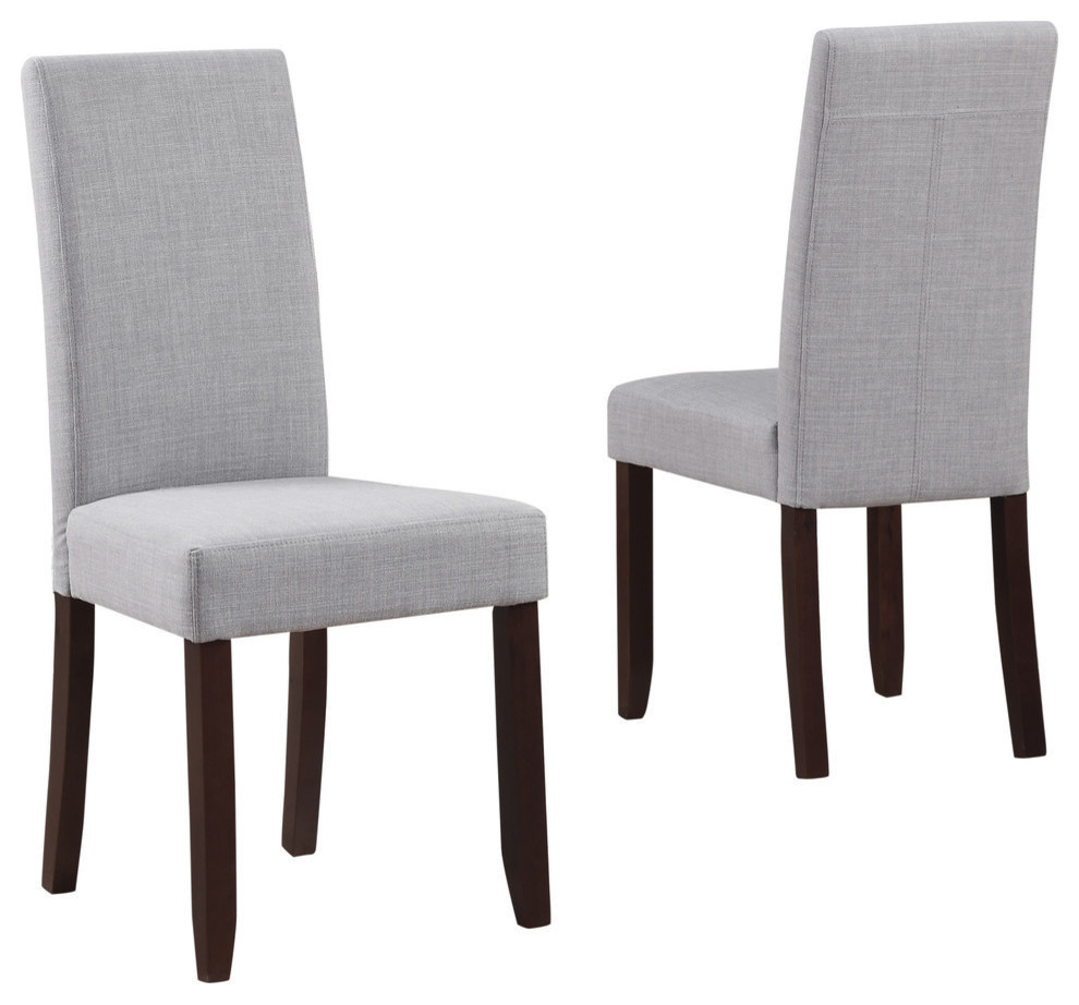 Acadian Contemporary Parson Dining Chairs  Set of 2   Transitional   Dining Chairs   by Simpli Home Ltd.  Houzz