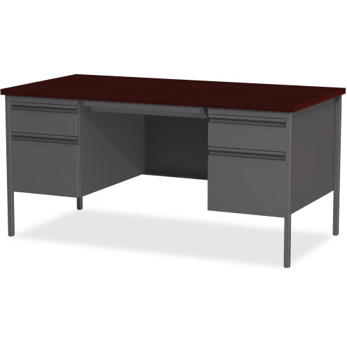 Lorell Fortress Series Double-Pedestal Desk (60928)