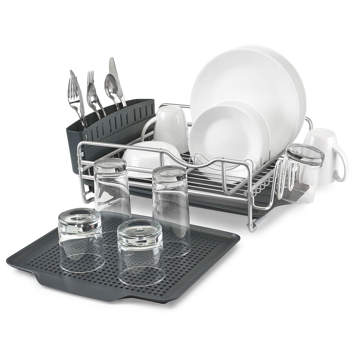 Polder 4Piece Advantage Aluminum Dish Rack